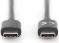Digitus AK-300138-030-S USB-C apa - USB-C apa 2.0 Adat és töltőkábel - Fekete (3m)