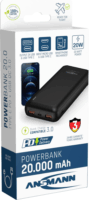 Ansmann PB320PD Powerbank 20000mAh 18W (3A / 5-12V) - Fekete