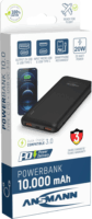 Ansmann PB320PD Powerbank 10000mAh 18W (3A / 5-12V) - Fekete