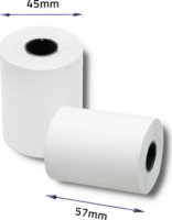Qoltec 51896 57 x 20mm Nyomtatószalag - Fehér (10db/csomag)