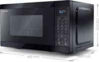Sharp YC-MS02EB Mikrohullámú sütő - Fekete