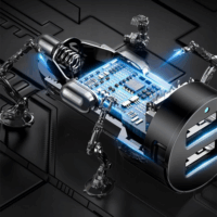 Baseus CRDYQ-01 Autós USB-A / Szivargyújtó töltő - Fekete (5V / 3.1A)