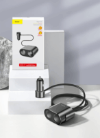 Baseus CRDYQ-01 Autós USB-A / Szivargyújtó töltő - Fekete (5V / 3.1A)