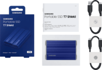 Samsung 2TB T7 Shield USB 3.2 Gen.2 Külső SSD - Kék