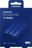 Samsung 2TB T7 Shield USB 3.2 Gen.2 Külső SSD - Kék