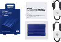 Samsung 1TB T7 Shield USB 3.2 Gen.2 Külső SSD - Kék
