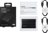 Samsung 1TB T7 Shield USB 3.2 Gen.2 Külső SSD - Fekete