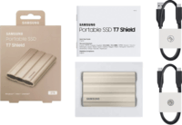 Samsung 2TB T7 Shield USB 3.2 Gen.2 Külső SSD - Bézs