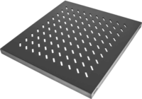 Manhattan 19" Rackszekrény polc 1U 525 mm - Fekete