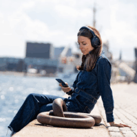 Sony WH-1000XM4 Wireless Headset - Éjkék