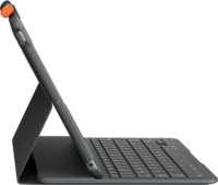 Logitech Slim Folio Apple iPad (Gen. 7. / 8.) Billentyűzetes tok (Német) - Szürke