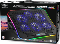 Spirit of Gamer Airblade 1200 17" laptop hűtőpad - Fekete