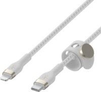 Belkin Boost Charge Pro Flex USB-C apa 2.0 - Lightning apa Adat és töltőkábel - Fehér (2m)