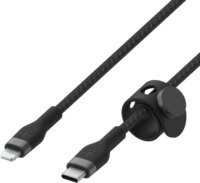 Belkin Boost Charge Pro Flex USB-C apa 2.0 - Lightning apa Adat és töltőkábel - Fekete (2m)