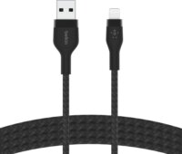 Belkin Boost Charge Pro Flex USB-A apa 2.0 - Lightning apa iPhone töltőkábel - Fekete (2m)