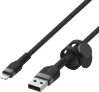 Belkin Boost Charge Pro Flex USB-A apa 2.0 - Lightning apa iPhone töltőkábel - Fekete (2m)