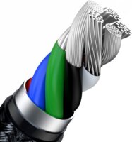 Baseus Cafule Series USB-C apa 2.0 - Lightning apa Adat és töltőkábel - Fekete (2m)
