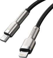 Baseus Cafule Series USB-C apa 2.0 - Lightning apa Adat és töltőkábel - Fekete (2m)
