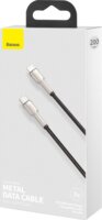Baseus Cafule Series USB-C apa 2.0 - Lightning apa Adat és töltőkábel - Fekete (2m)