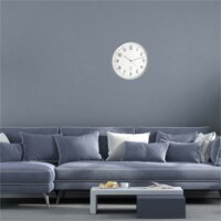 TFA 60.3514 Analóg Rádiójel vezérelt Falióra Ø 33cm - Fehér / Ezüst