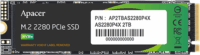 Apacer 512GB AS2280P4X M.2 PCIe SSD