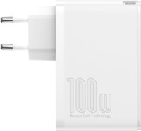 Baseus GaN2 Pro Hálózati USB-C / USB-A töltő - Fehér (100W)