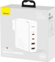 Baseus GaN2 Pro Hálózati USB-C / USB-A töltő - Fehér (100W)