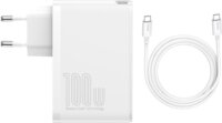 Baseus GaN2 Pro Hálózati USB-C / USB-A töltő - Fehér (100W)