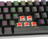 Redragon Deimos K599 TKL Mechanikus (Red Switch) USB/Wireless Gaming Billentyűzet - Magyar