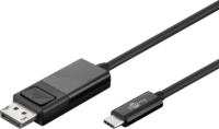 Goobay 79295 USB-C - DisplayPort kábel 1.2m - Fekete