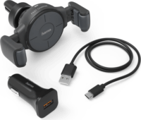 Hama FC-10C Flex Autós vezeték nélküli töltő - Fekete (10W)