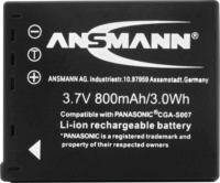 Ansmann A-Pan (CGA-S007) akkumulátor Panasonic fényképezőgépekhez 800mAh
