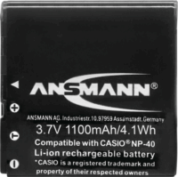Ansmann A-Cas (NP-40) akkumulátor Casio fényképezőgépekhez 1100mAh