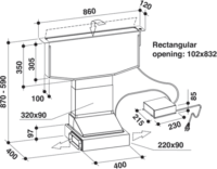 Whirlpool WDO 93F B K Páraelszívó - Fekete