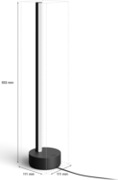 Philips Hue Signe Gradient Asztali RGB LED Dekorációs Okos lámpa - Fekete