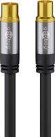 Goobay 70384 Koax antenna kábel 5m - Fekete