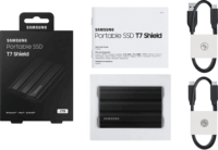 Samsung 2TB T7 Shield USB 3.2 Gen.2 Külső SSD - Fekete