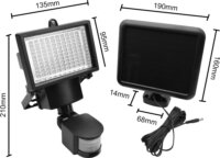 Maclean MCE442 Napelemes mozgásérzékelős LED reflektor - Hideg fehér