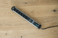 Brennenstuhl Premium-Protect-Line 230V Túlfeszültség védő elosztó 6 aljzatos 3m Fekete/Ezüst