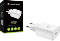 Conceptronic ALTHEA10W Hálózati USB-C töltő - Fehér (25W)