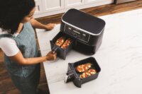 Ninja AF400EU Foodi Max Dual Zone 9,5L Forrólevegős sütő - Fekete