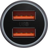 Baseus Golden Contactor Max Autós 2xUSB-A töltő - Fekete (60W)