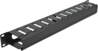 Delock 66550 19" Kábelvezető-irányító panel 1U Fekete