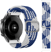 Mybandz Univerzális Elasztikus szövet szíj 22mm - Kék/Fehér