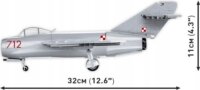 Cobi Lim-1 Polish Air Force 1952 repülőgép 504 darabos építőjáték 1:32