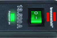 Brennenstuhl Eco-Line 230V Túlfeszültség védő elosztó 6 aljzatos 1.5m - Fekete