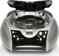 Lenco SCD-24 Boombox Rádió CD lejátszóval - Fekete/Ezüst