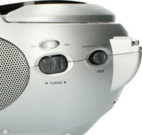 Lenco SCD-24 Boombox Rádió CD lejátszóval - Fekete/Ezüst