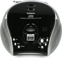 Lenco SCD-24 Boombox Rádió CD lejátszóval - Fekete/Ezüst