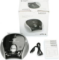 Lenco SCD-24 Boombox Rádió CD lejátszóval - Fekete/Ezüst